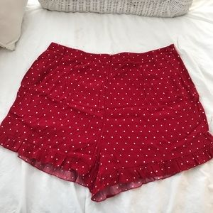 Adorable Forever21 Red Polkadot Shorts